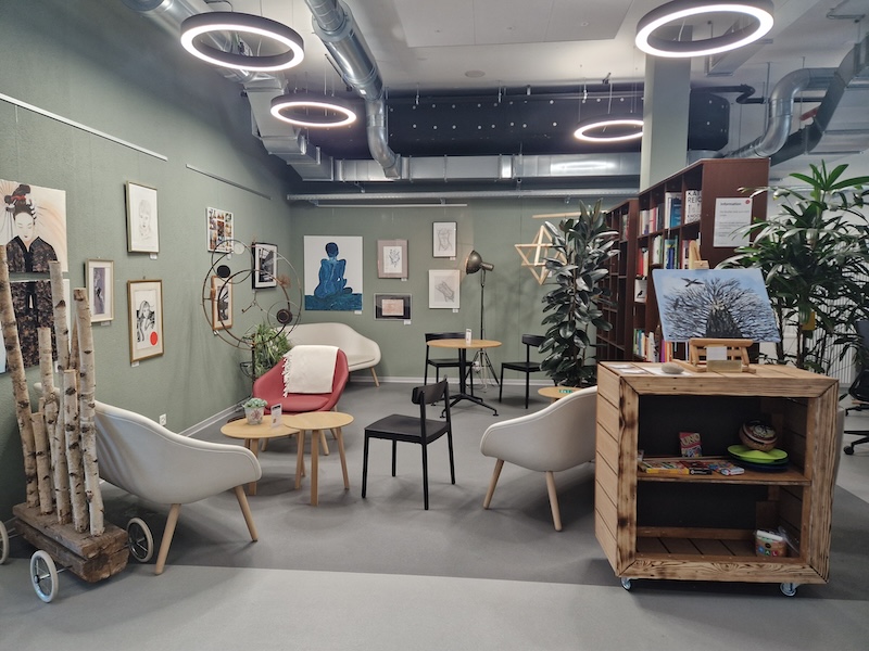 Gemütlicher Sitzplatz Stiftung Wisli